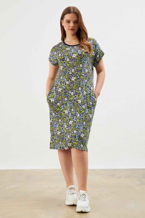 216674 patterned DRESS