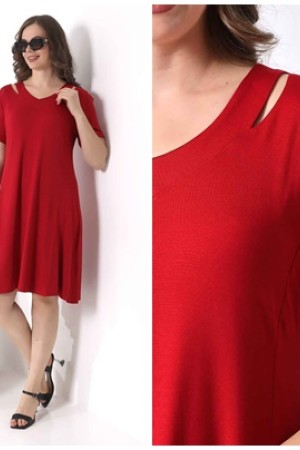 216777 red DRESS