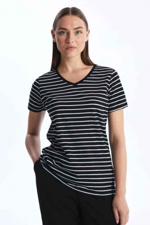 216780 TOPTAN ÇİZGİLİ TSHIRT