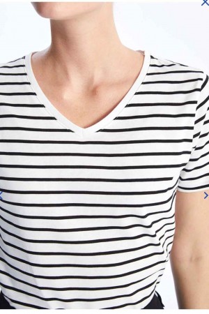 216781 TOPTAN ÇİZGİLİ TSHIRT