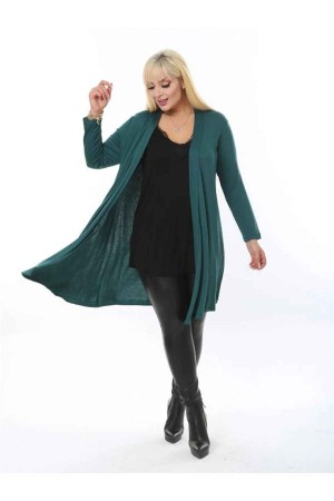 216979 TOPTAN ZÜMRÜT YEŞİL HIRKA