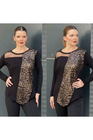 216985 TOPTAN SİYAH BLUZ