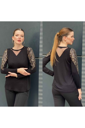 216986 TOPTAN SİYAH BLUZ