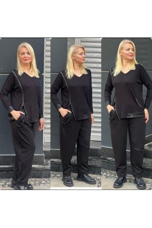 217180 TOPTAN SİYAH BLUZ