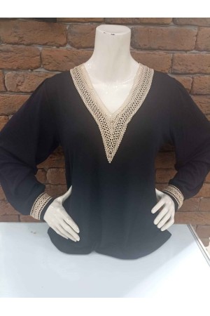 217185 TOPTAN SİYAH BLUZ