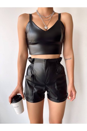 217193 TOPTAN SİYAH ŞORT