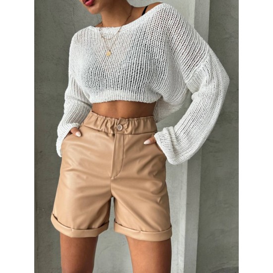 217196 beige SHORTS
