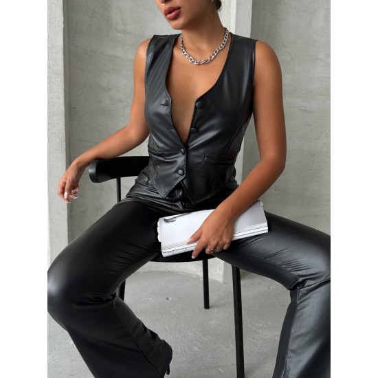 217215 black WAISTCOAT