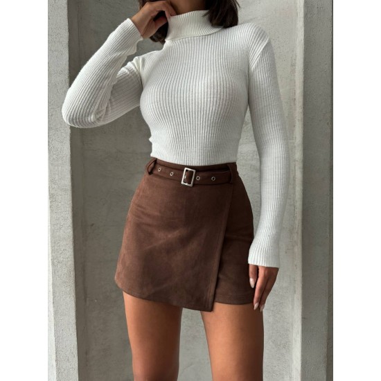 217222 coffee SKIRT