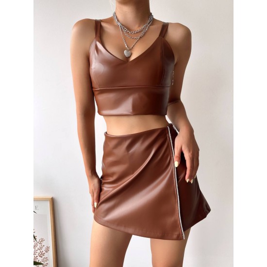 217227 coffee SKIRT