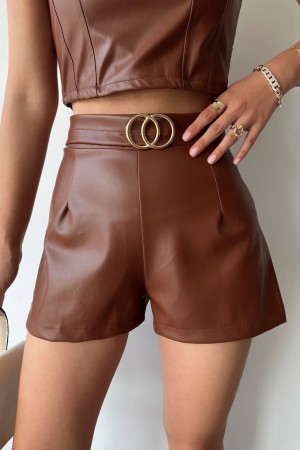 217342 coffee SHORTS