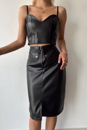 217349 TOPTAN SİYAH ETEK