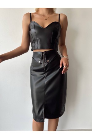 217349 TOPTAN SİYAH ETEK