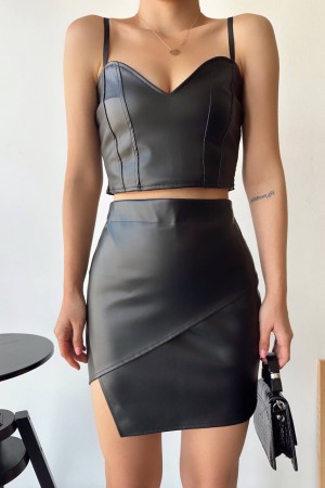 217351 TOPTAN SİYAH ETEK