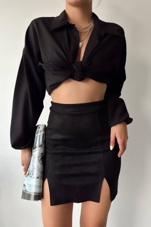 217381 TOPTAN SİYAH ETEK