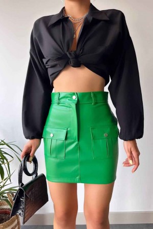 217400 TOPTAN YEŞİL ETEK