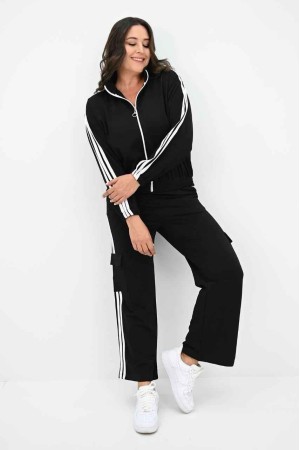 217413 TOPTAN SİYAH EŞOFMAN TAKIM