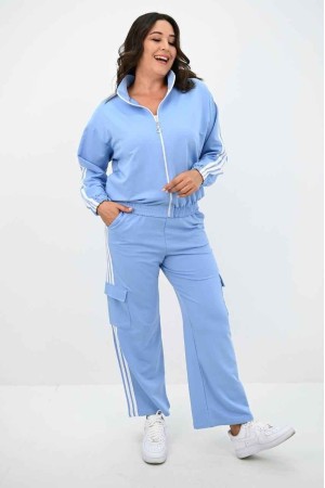 217416 TOPTAN BEBE MAVİ EŞOFMAN TAKIM