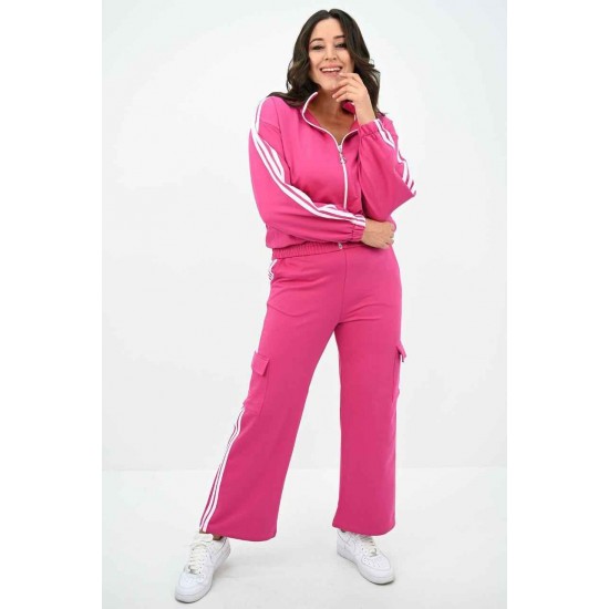 217418 fuchsia Track suitcase