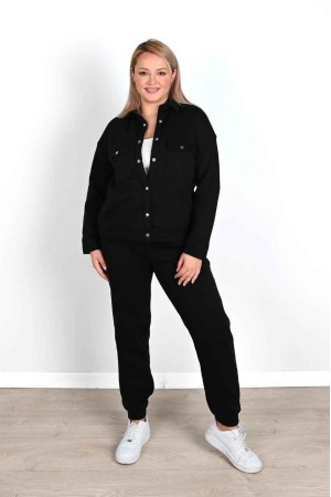 217419 TOPTAN SİYAH EŞOFMAN TAKIM