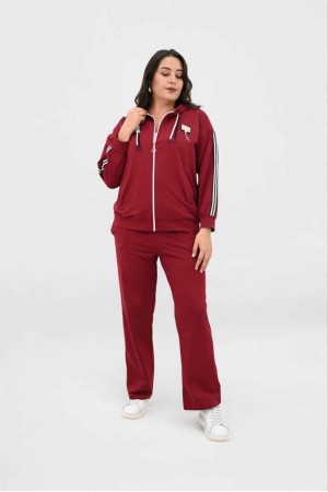 217437 TOPTAN KIRMIZI EŞOFMAN TAKIM