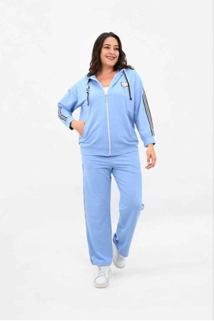 217439 TOPTAN BEBE MAVİ EŞOFMAN TAKIM