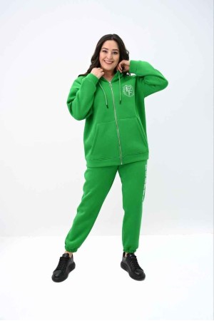 217442 TOPTAN YEŞİL EŞOFMAN TAKIM