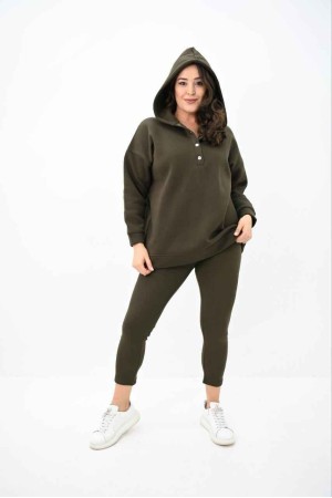 217447 TOPTAN HAKİ EŞOFMAN TAKIM