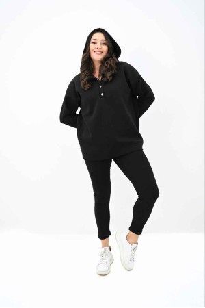 217450 TOPTAN SİYAH EŞOFMAN TAKIM