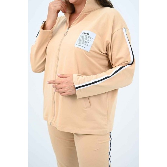 217453 beige Track suitcase