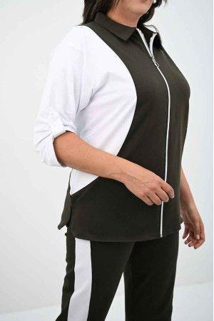 217461 khaki Track suitcase