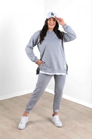 217466 TOPTAN GRİ EŞOFMAN TAKIM