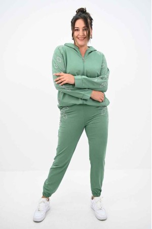 217472 TOPTAN SU YEŞİL EŞOFMAN TAKIM