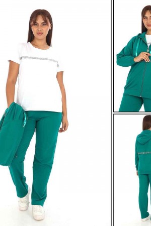 217501 TOPTAN YEŞİL EŞOFMAN TAKIM