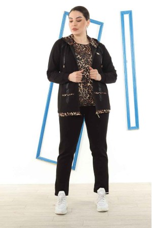 217504 TOPTAN SİYAH EŞOFMAN TAKIM