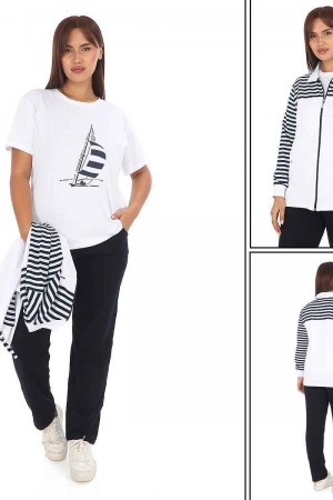 217541 TOPTAN SİYAH EŞOFMAN TAKIM