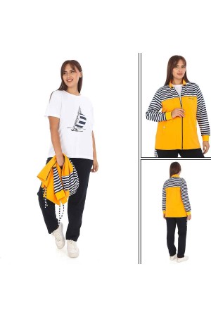 217542 TOPTAN SARI EŞOFMAN TAKIM