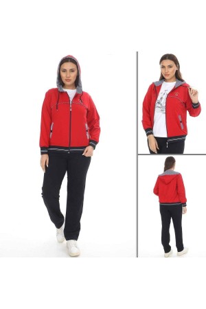 217550 TOPTAN KIRMIZI EŞOFMAN TAKIM