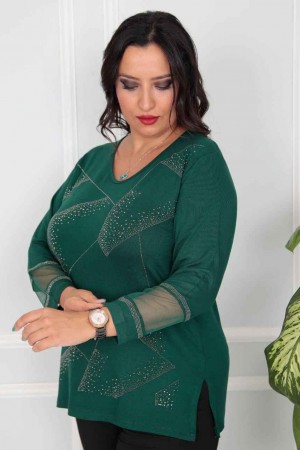 217798 Emerald Green BLOUSE