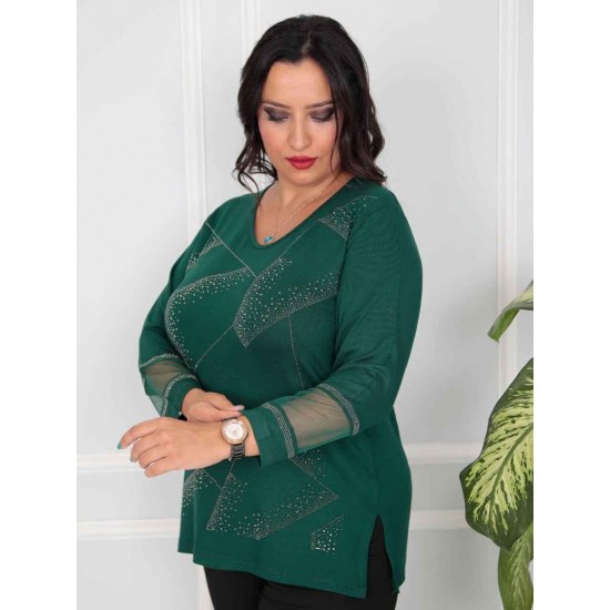 217798 Emerald Green BLOUSE