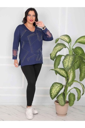 217800 TOPTAN LACİVERT BLUZ