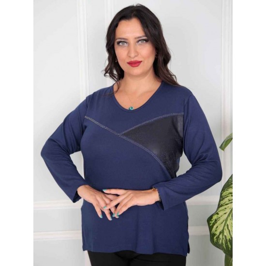 217804 Navy blue BLOUSE