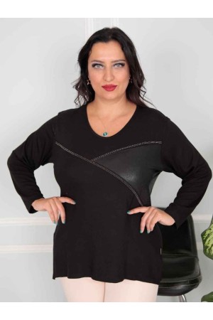 217805 TOPTAN SİYAH BLUZ