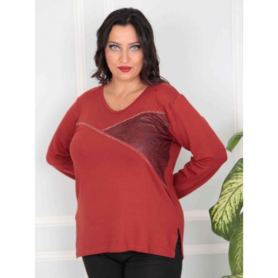 217806 red BLOUSE