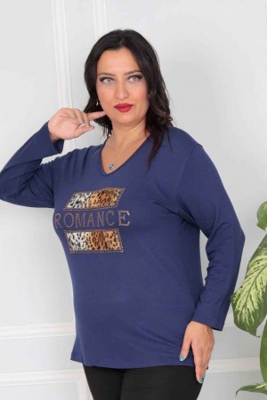 217808 Navy blue BLOUSE
