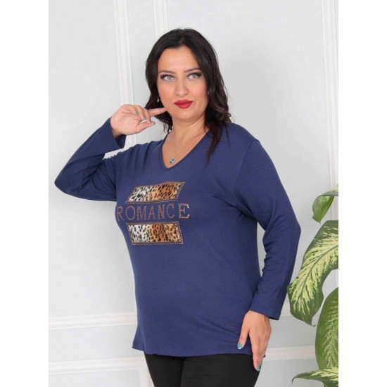 217808 Navy blue BLOUSE