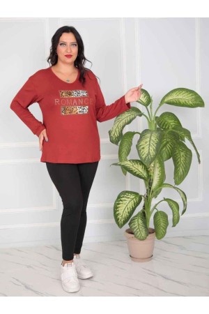 217809 TOPTAN KIRMIZI BLUZ