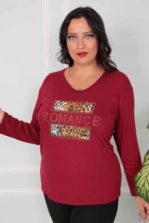 217810 burgundy BLOUSE