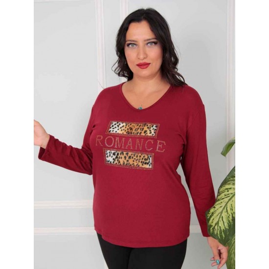 217810 burgundy BLOUSE