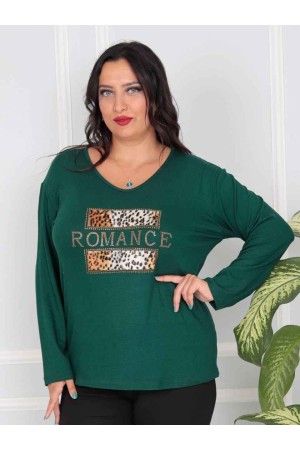 217811 TOPTAN ZÜMRÜT YEŞİL BLUZ
